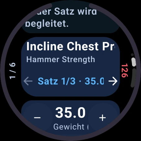 Satzprotokollierung auf Wear OS