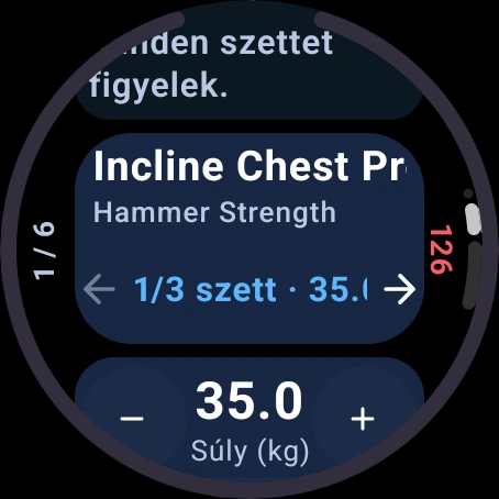 Sorozatnaplózás Wear OS órán