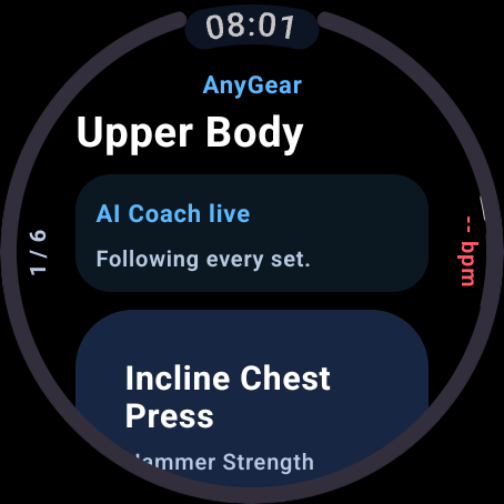 Set tracking on Wear OS