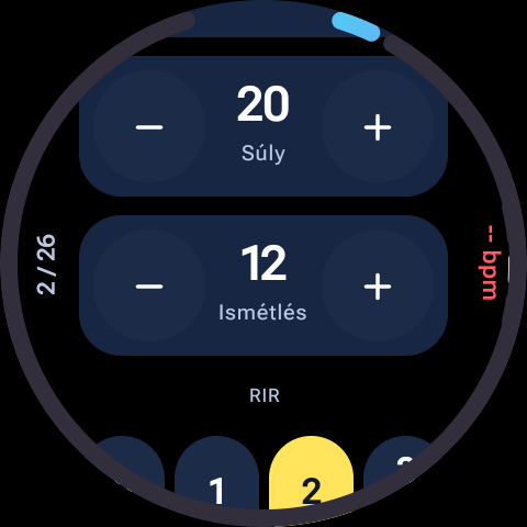 RIR és sorozatvezérlés Wear OS órán